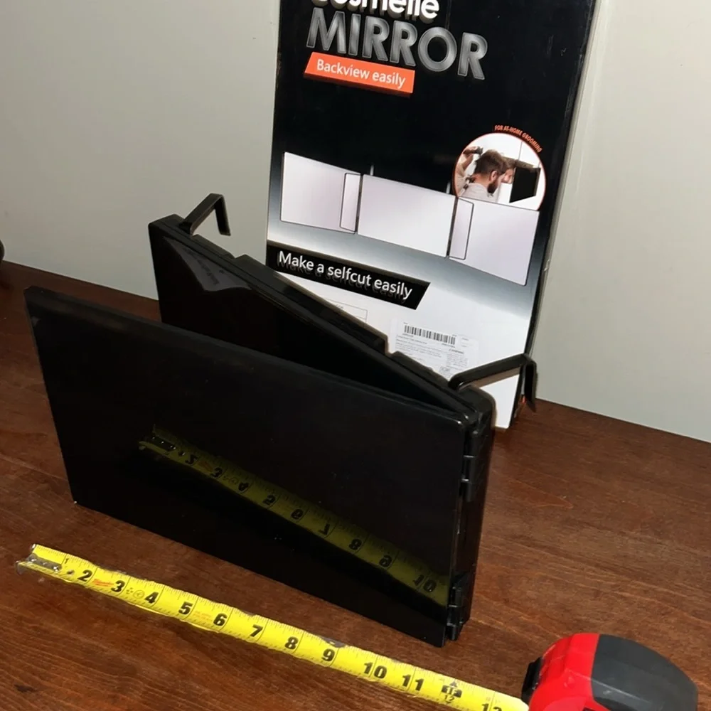 Cosmetic Large Mirror 3 Screens Hang or Stand Up NWOT